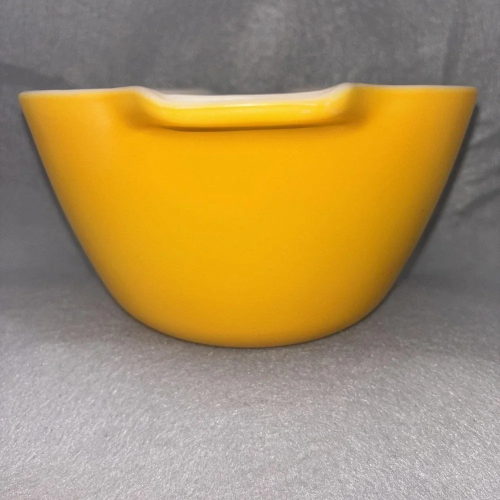 Vintage Anchor Hocking ORANGE Fire King Cinderella Mixing Bowl 8.5 In RARE EUC